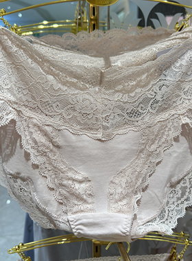 专柜正品 华歌尔 WP5619 蕾丝中腰棉质三角内裤 129特价