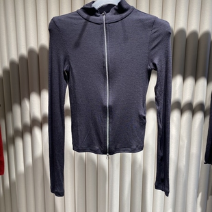 爱慕chuang25秋冬含羊毛立领拉链长袖开衫CA721861薄款软糯弹力大