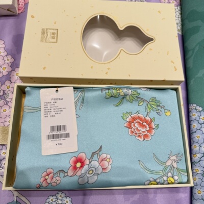 专柜正品 皇锦HJ11915印花蚕丝枕套单支装-露华浓 980