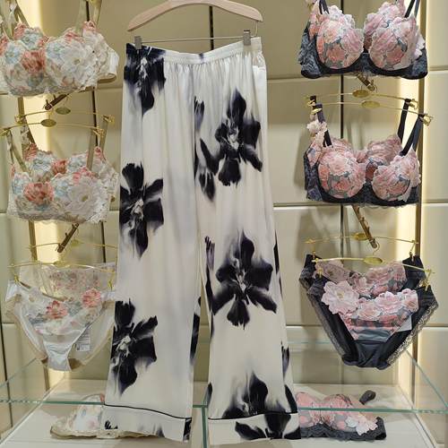 华歌尔salute莎露特LH5203长裤真丝奢华舒适睡衣家居服2680