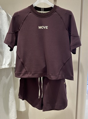 爱慕运动25cityrunning短款卫衣短袖MOTP0018短裤MOBM0007