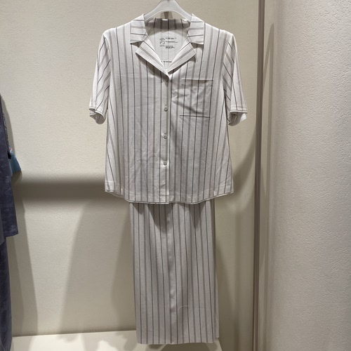 AM46C641爱慕26春夏海藻家居服睡衣女开衫短袖长裤可外穿套装1599