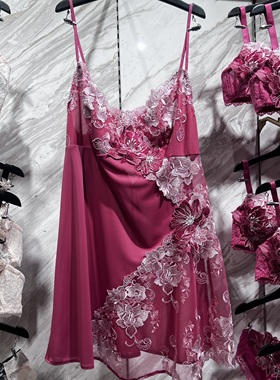 SALUTE莎露特LS38F5日产性感拼接蕾丝大花立体吊带短裙2980