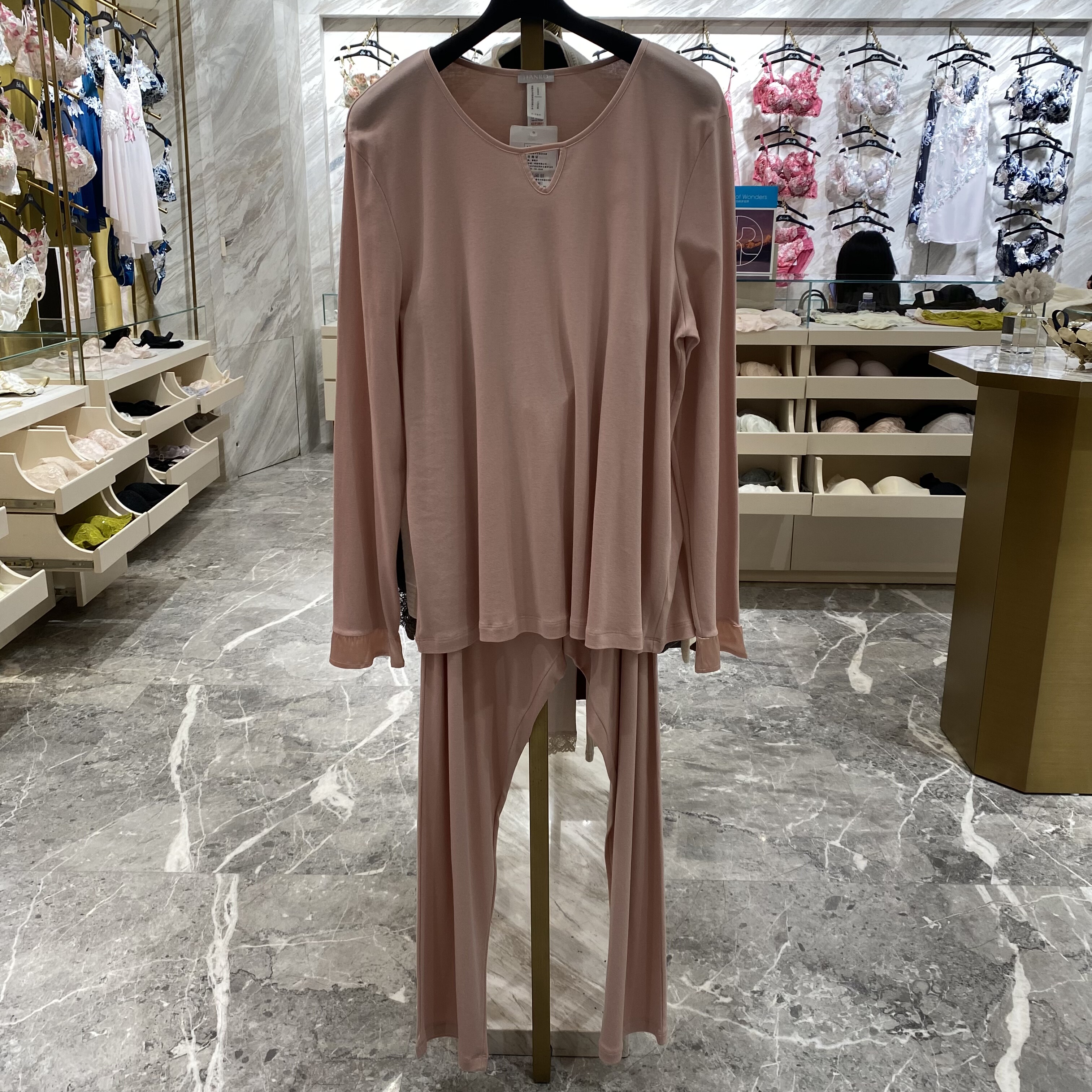 华歌尔进口LDH815高端Hanro有机棉家居睡衣套装女士2680