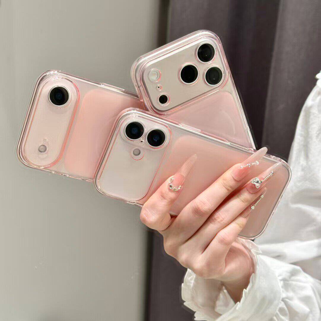 新款超火适用苹果17promax手机壳17pro保护壳超薄磨砂透明防摔全包软壳17pm超好看16pro粉色iphone17外壳