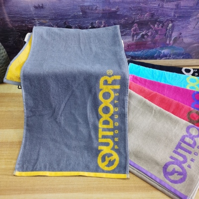 出口日本原单UTD纯棉色织毛圈吸水柔软成人情侣跑步健身运动毛巾