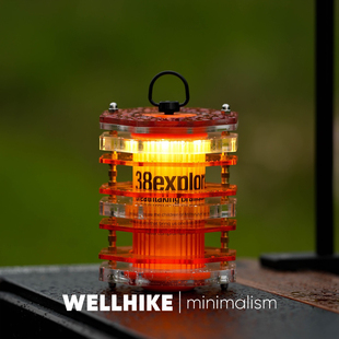 户外八角叠嶂灯罩 goalzero灯38explore配件手作氛围灯衣露营