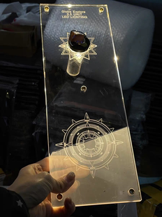 跑量款 0.5单元指南针户外露营IGT透明亚克力发光桌板单元灯板