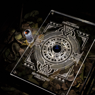 户外IGT桌板透明亚克力发光桌板露营桌板