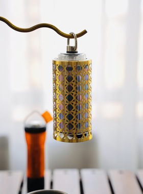 户外露营镂空灯罩黄铜竹编纹超薄38explore通用gz灯配件