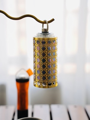 户外露营镂空灯罩黄铜竹编纹超薄38explore通用gz灯配件