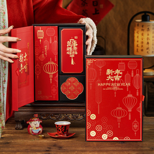 礼品盒空 饼干糖果年货送人高端中式 2026新年马年新款 烘焙礼盒包装