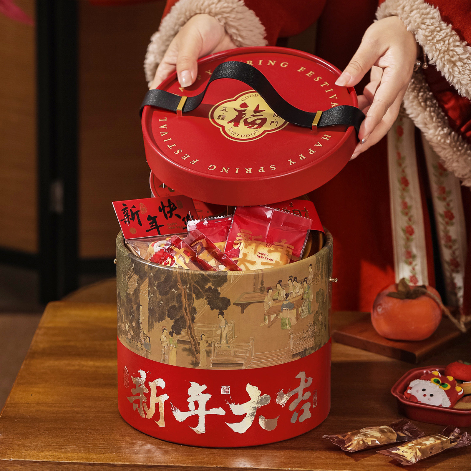 2026马年新年礼盒包装盒红色高级糖果饼干零食年货礼物礼品盒空盒,厨房/烹饪用具,点心包装盒/包装袋,淘宝优惠券,粉丝福利购,淘宝优惠卷