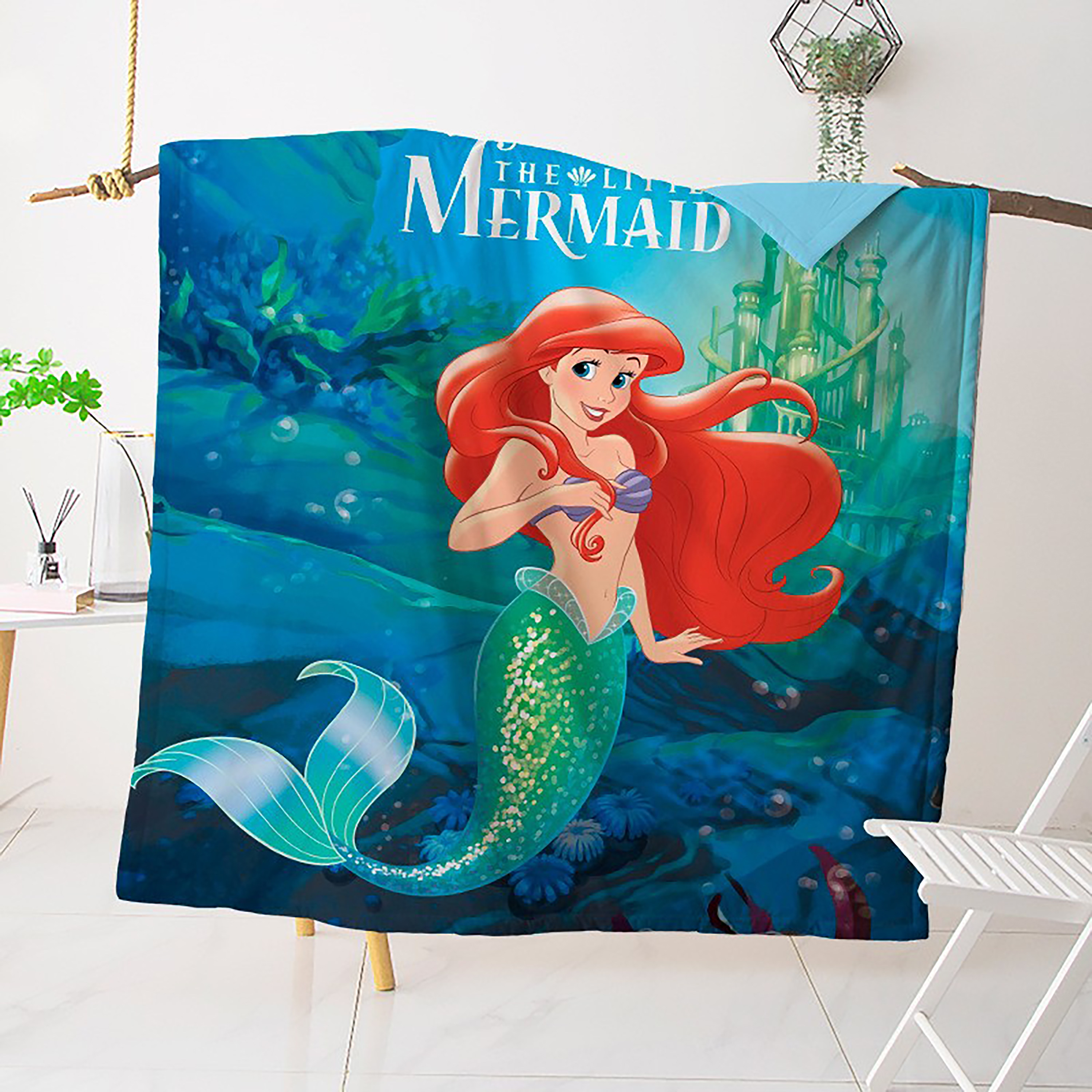 人鱼公主全棉空调被背面纯棉夏凉被美人鱼女孩儿童学生夏季薄被子,床上用品,化纤被,淘宝优惠券,粉丝福利购,淘宝优惠卷