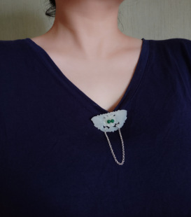 中式复古旗袍压襟领扣流苏配饰优雅高级感胸针披帛睿智挂件