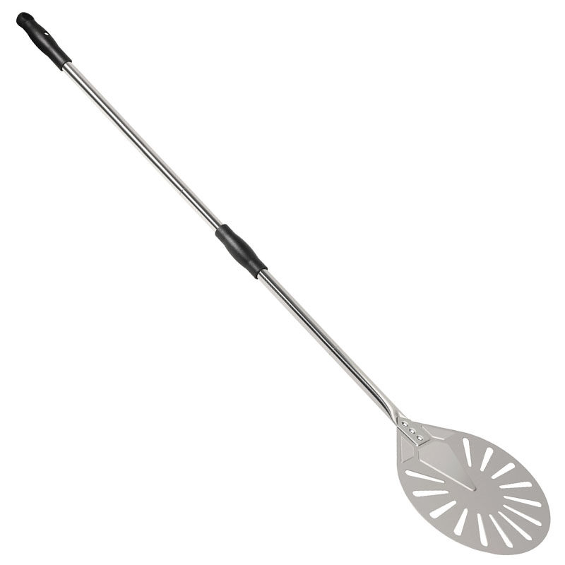 不锈钢冲孔披萨铲1.4米加长可拆披萨转移铲pizza peel