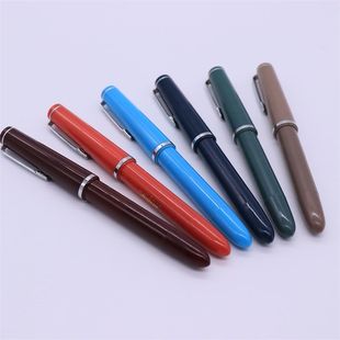 80年代合肥铃兰410旋转笔帽铱金笔 树脂活塞上墨钢笔 透明观墨窗