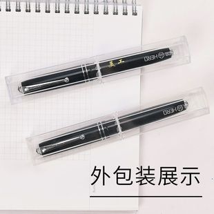 民国老式钢笔英雄钢笔856美工笔弯尖旋帽老款怀旧古风中国风钢笔