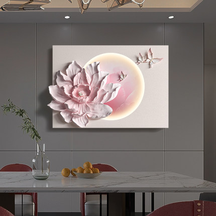 现代简约浮雕轻奢客厅壁画2025新款电表箱盒遮挡装饰画电闸盒挂画