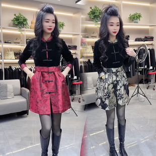 新中式旗袍裙女2025春新款气质女神国风盘扣减龄显瘦拜年服连衣裙