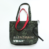 单肩包 TEMPORARY 小众原创设计手提百搭豹纹帆布包 学生包包女潮