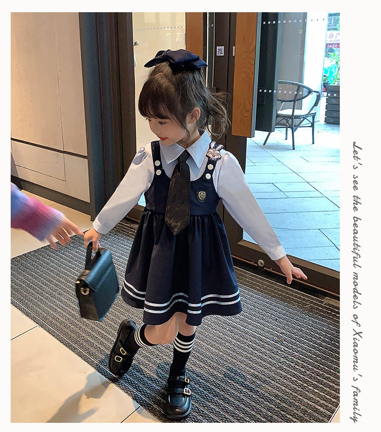 2025秋女童JK学院风公主连衣裙