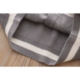 Трикотажный весенний комплект, детский кардиган, юбка в складку, юбка на девочку, свитер, в западном стиле, в корейском стиле