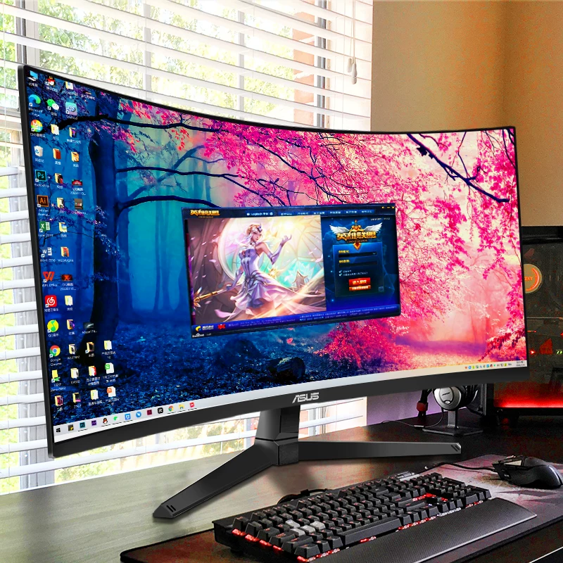 Asus игровой LCD-дисплей ноутбук экран 24 дюйма 165Гц King Kong 1b 144Гц