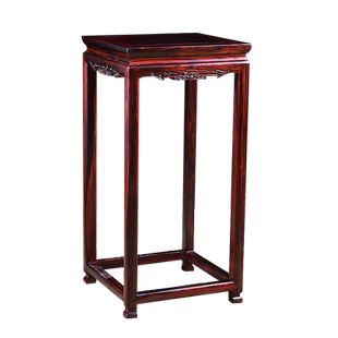 实木印尼黑酸枝花架阔叶黄檀花架红木花架盆景鱼缸置物红酸枝花架