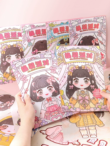 Детские наклейки, набор материалов, сумка через плечо, игрушка, художественная наклейка на липучке, DIY