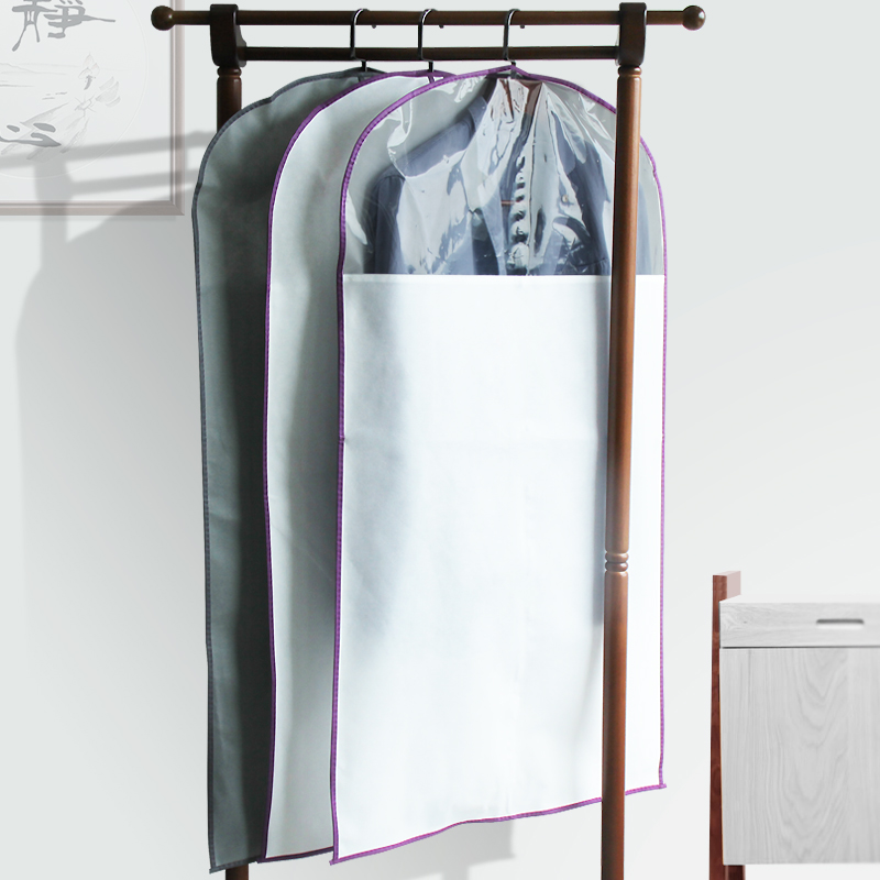日式衣服防尘罩挂袋无纺布透气