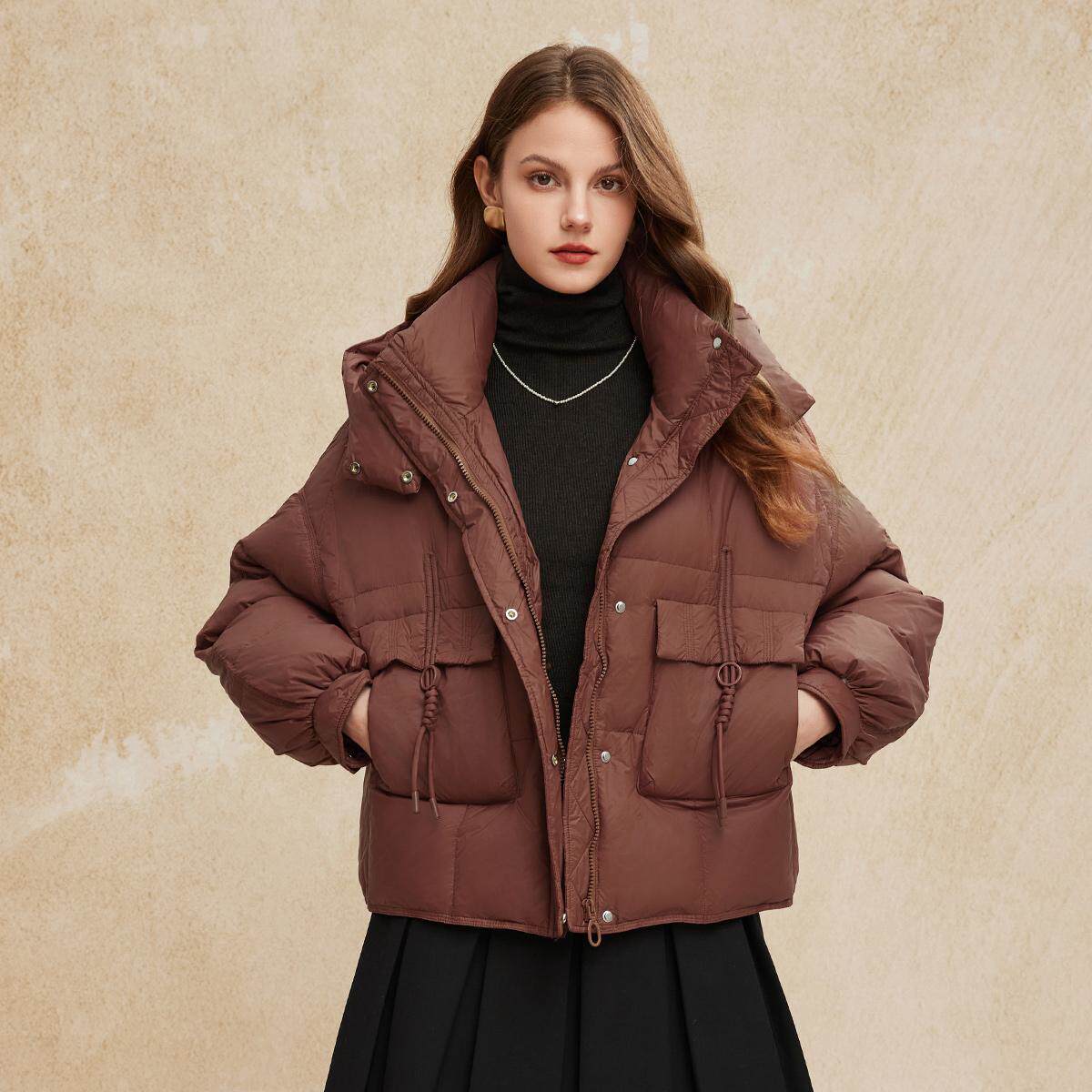 斯尔丽宽松显瘦洋气时尚羽绒服