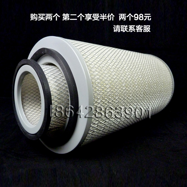 K2340空滤 适配重汽王牌777B 4108空气滤芯 KW2340J4空气滤清器