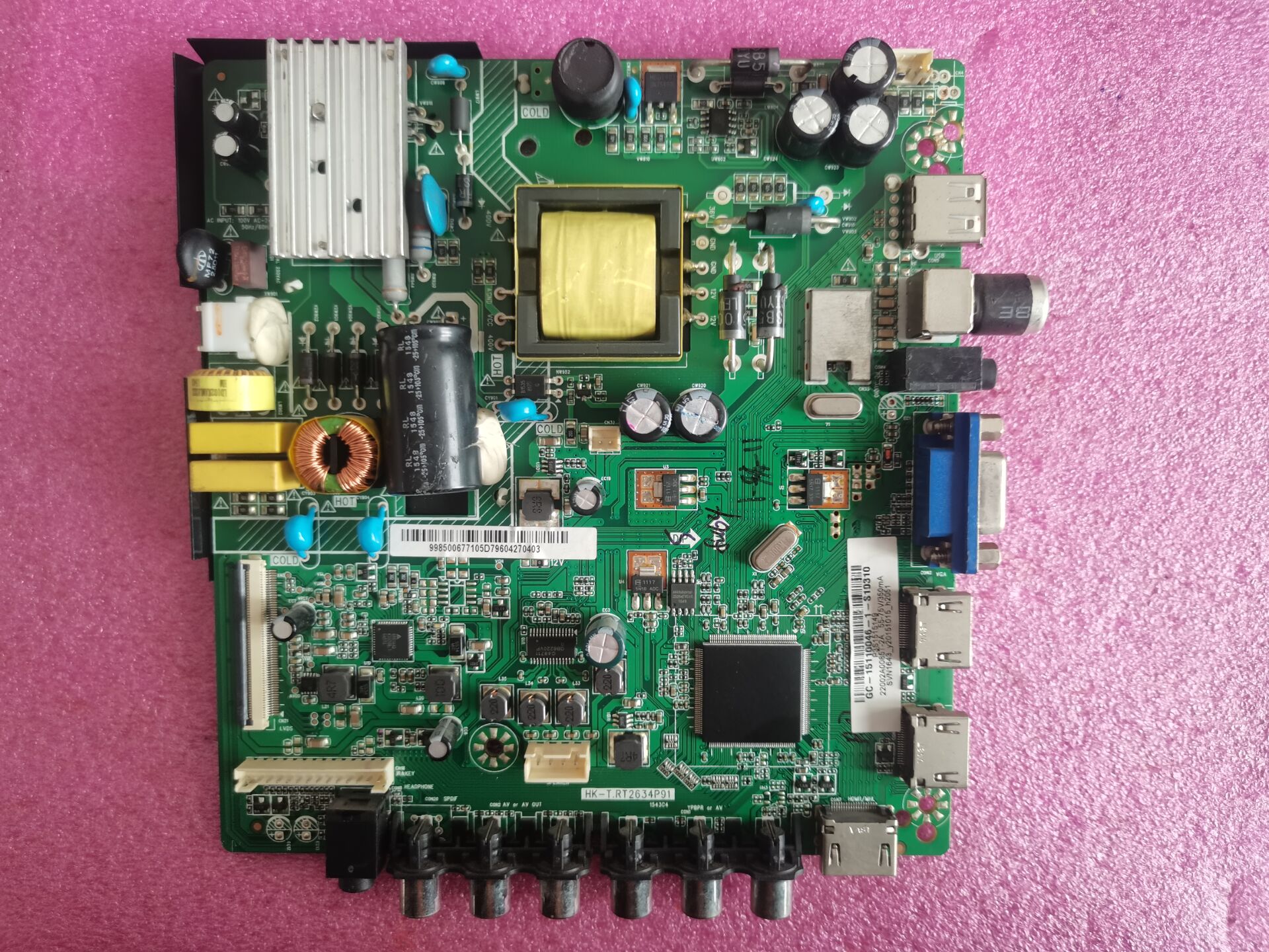原装液晶电视主板海尔LE32B510X