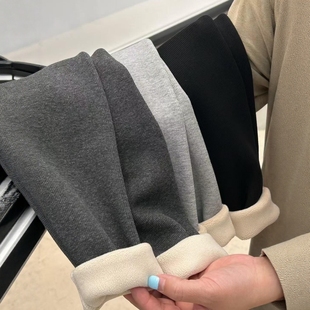 子 洋气中小童女宝宝纯棉裤 女童打底裤 秋冬外穿加绒加厚儿童保暖裤