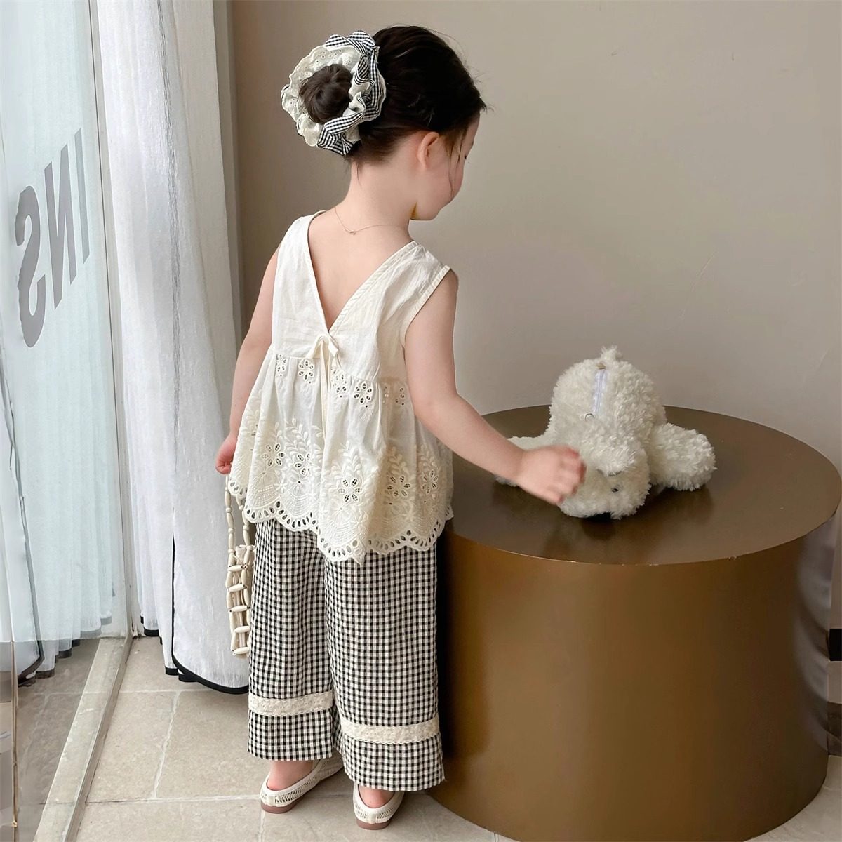 女童套装新款儿童夏款无袖T恤背心吊带女宝宝洋气阔腿裤清凉韩版,童装/婴儿装/亲子装,套装,淘宝优惠券,粉丝福利购,淘宝优惠卷