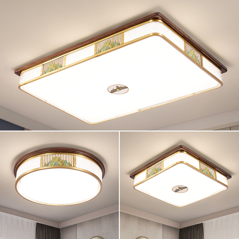 新中式实木吸顶灯客厅灯2024年新款禅意简约大气卧室书房餐厅灯具,家装灯饰光源,客厅吸顶灯,淘宝优惠券,粉丝福利购,淘宝优惠卷