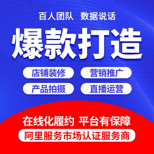 网店装修运营淘宝店铺tb推广美工多多托管京东代营运pdd设计服务