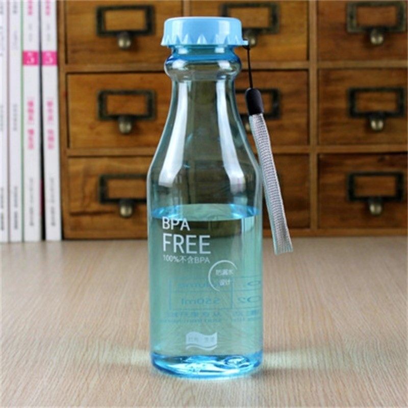 创意摔不破磨砂汽水瓶密封水杯防漏运动水壸学生奖品可乐饮料瓶子