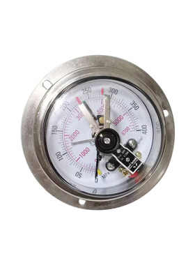 供应IMT不锈钢电接点压力表全钢轴向带前边400KG/5700PSI 1/2PT