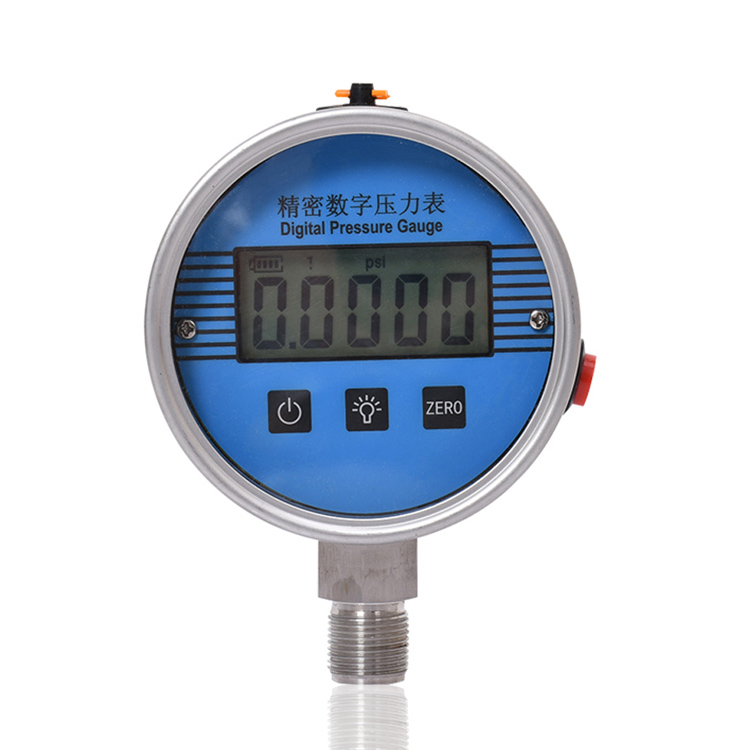 5位液晶数显压力表LCD数显表不锈钢数字表精密电子数字表径向工厂