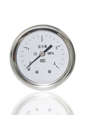 全不锈钢压力耐震充油轴向横装电厂燃烧器专用YNBF50Z 4MPA G1/8