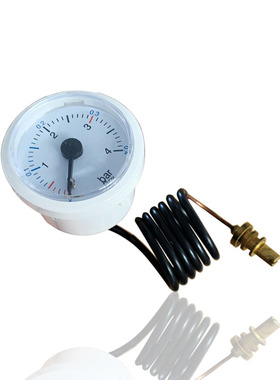 供应万和壁挂炉压力表水压表毛细管水表黑色白色Y37 4BAR工厂直销