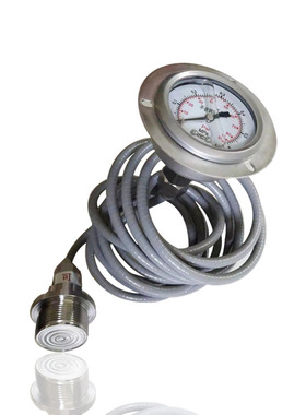 供全钢耐震毛细管耐高温压力表锅炉专用轴向带前边YNBF60ZT 85PSI