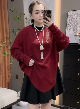 蝙蝠衫上衣半蓬蓬小黑裙连衣裙子