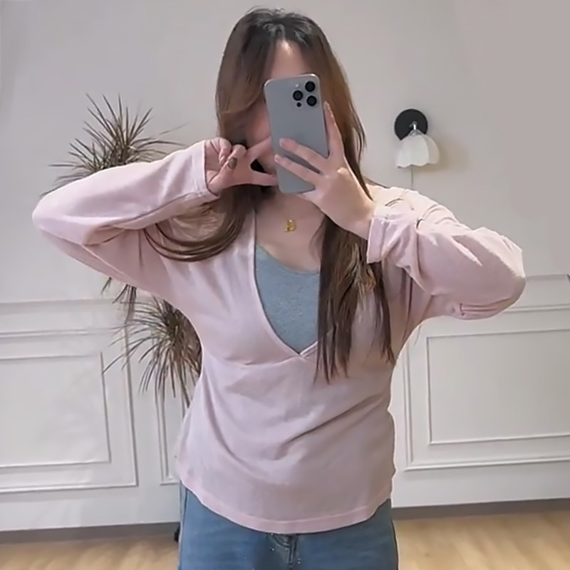 纯欲吊带背心打底衫上衣两件套胖mm2026春冬新款显瘦宽松大码女装,女装/女士精品,大码套装,淘宝优惠券,粉丝福利购,淘宝优惠卷