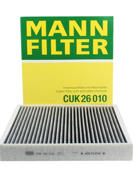 曼牌CUK26010空调滤芯适用A1/Polo/伊比飒捷达桑塔纳晶锐昊锐POLO