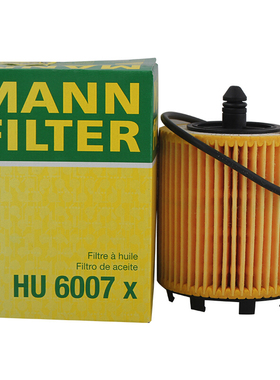 曼牌HU6007X机油滤芯适用GL8君威君越荣威950迈锐宝科帕奇萨博93
