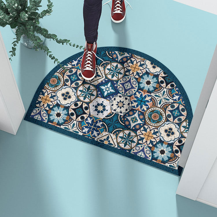 复古摩洛哥 半圆形入户门口丝圈地垫蹭土脚垫进门家用门垫民族风,居家布艺,家用脚垫,淘宝优惠券,粉丝福利购,淘宝优惠卷