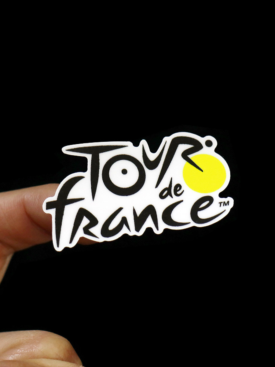 环法标志logo贴纸公路车山地车单车贴防水个性头盔tour de france